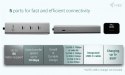 I-tec HUB USB-C Charging Metal 5 port with USB-C video 8K + Power Delivery 85W