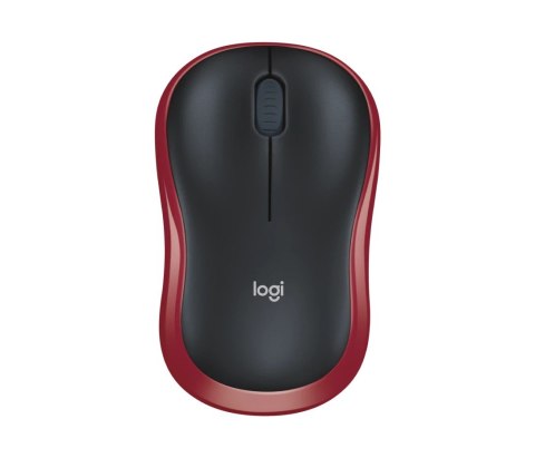 Logitech Mysz bezprzewodowa M185 czerwona 910-002237