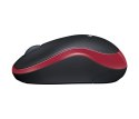 Logitech Mysz bezprzewodowa M185 czerwona 910-002237