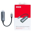 Adapter USB C Unitek RJ45 1000 Mbps Gigabit kompaktowy aluminiowy szybki