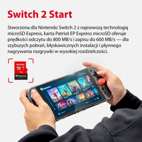 Patriot Karta microSDXC 1TB Express 800/600MB/s Nintendo Switch 2