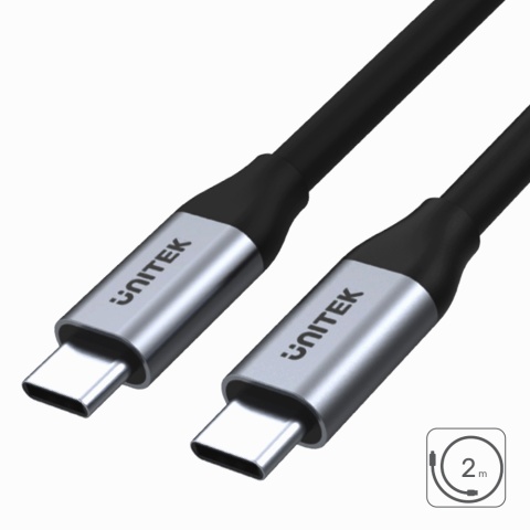 Przewód USB-C Unitek 2m 5Gbps 4K 60Hz 100W wydajny