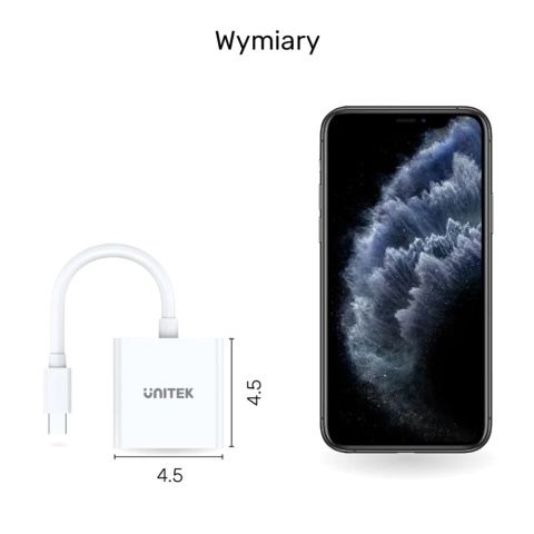 Unitek Adapter miniDisplayPort Y-6326WH na DVI 1920x1200 kompatybilny