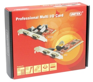 Unitek PCI Express kontroler 2x RS-232 Y-7504 wydajna karta szeregowa do PC