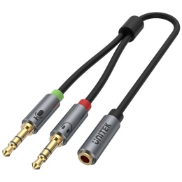 Unitek Przewód miniJack 3,5mm rozdzielacz Y audio premium stereo mikrofon