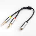 Unitek Przewód miniJack 3,5mm rozdzielacz Y audio premium stereo mikrofon