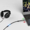 Unitek Przewód miniJack 3,5mm rozdzielacz Y audio premium stereo mikrofon