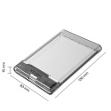 Unitek S1103A Obudowa USB 3.1 2.5 SATA III UASP lekka przezroczysta