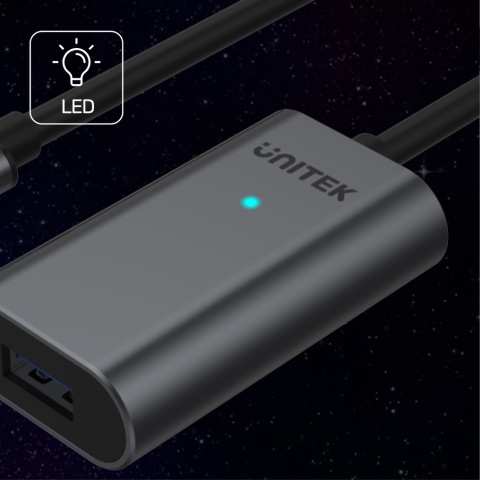 Unitek U304A przedłużacz USB C na USB A 5m wydajny wzmacniacz sygnału