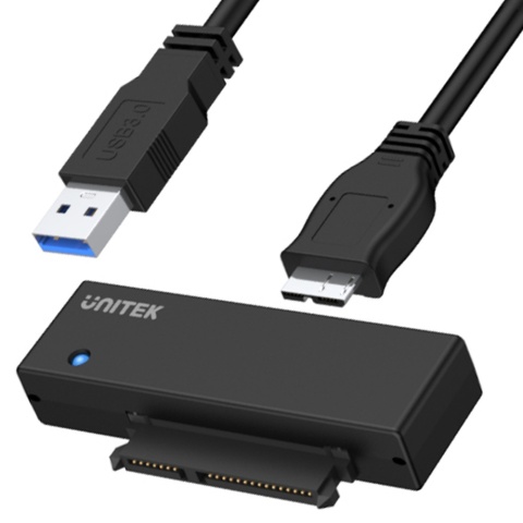 Unitek Y-1039 mostek USB 3.0 SATA III 2.5/3.5 szybki adapter z zasilaczem