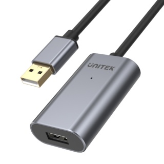 Unitek Y-271 wzmacniacz sygnału USB 2.0 5m aktywny premium aluminiowy LTE