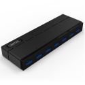 Unitek Y-3184 Hub 7 portów USB 3.0 z zasilaczem szybkie ładowanie BC 1.2