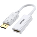 Unitek Y-6332 adapter DisplayPort HDMI 4K kompaktowy 20cm Plug and Play
