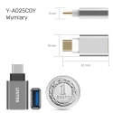 Unitek Y-A025CGY Adapter USB C do USB 3.1 5Gbps aluminiowy OTG