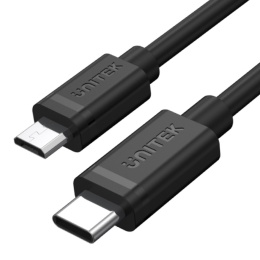 Unitek Y C473BK przewód USB Typ C microUSB 1m szybkie ładowanie