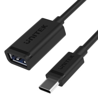 Unitek Y-C476BK Adapter USB Typ-C do USB AF 15 cm kompaktowy