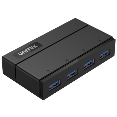 Unitek Y-HB03001 Hub 4x USB3.0 szybkie ładowanie BC1.2 kompaktowy