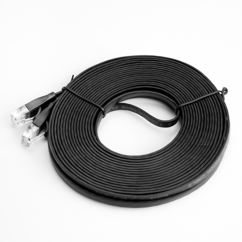 Unitek kabel Ethernet Cat 6 2m płaski Gigabit RJ45 do montażu pod panelami