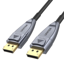 Unitek kabel optyczny DisplayPort 1.4 AOC 8K 60Hz 10m wydajny gamingowy