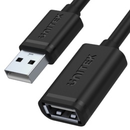 Unitek przewód przedłużacz USB 2.0 0,5 m kompaktowy czarny
