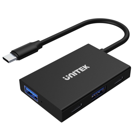 Unitek uHUB Q4 Advanced Hub USB-C 10Gbps 2x USB-A 2x USB-C kompaktowy