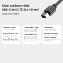 Kabel zasilający Unitek C14115BK 1.8m 65W USB C do Lenovo