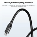 Kabel zasilający Unitek C14120BK 1.8m 65W USB C lekki do laptopa Dell DC4.5