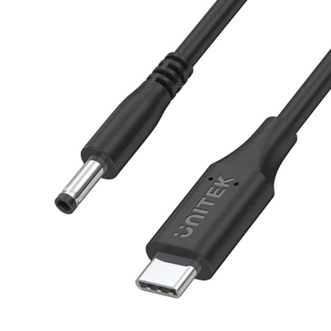 Kabel zasilający Unitek do Lenovo 65W USB C DC 4mm 1.8m wydajny