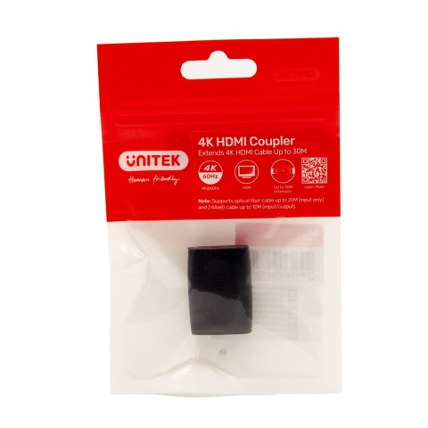Unitek A1013BK Łącznik HDMI 4K 60Hz adapter przedłużający do 30 m