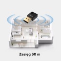Unitek Adapter Bluetooth B105B 5.3 USB A czarny BLE zasięg 30 m