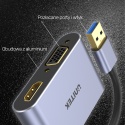 Unitek Adapter USB 3.0 HDMI VGA FullHD aluminiowy podwójny ekran