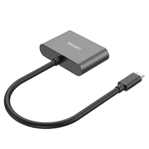 Unitek Adapter USB C V1168A HDMI 4K VGA Full HD lekki kompaktowy