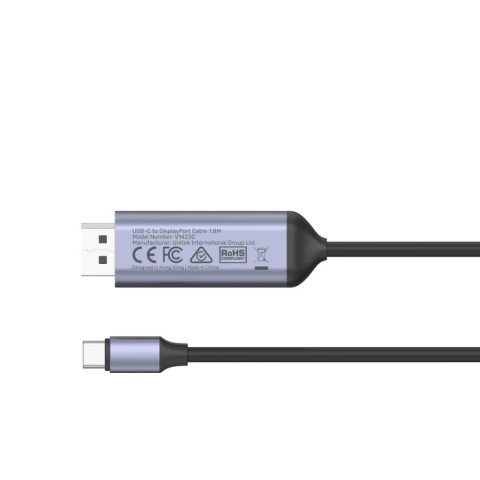 Unitek Adapter USB-C na DisplayPort 1.4 8K 60Hz kabel 1.8 m pro