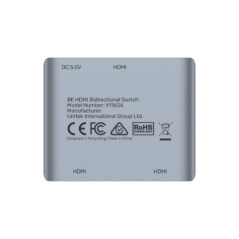 Unitek Dwukierunkowy przełącznik HDMI 2.1 8K 2na1