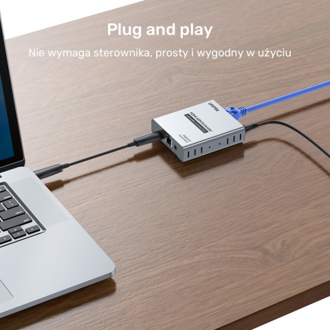 Unitek Ekstender HDMI V1164A 4K60 60m przez skrętkę Cat6 wydajny