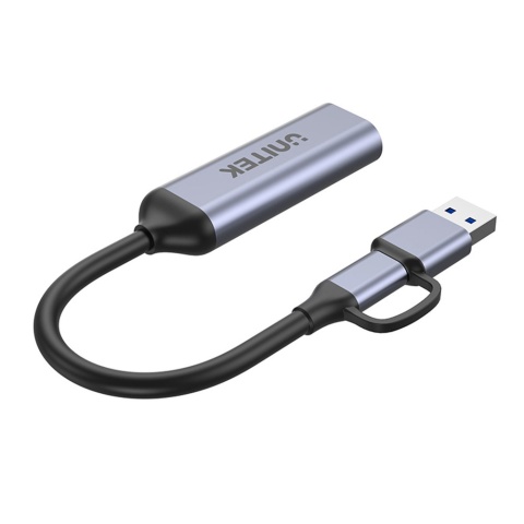 Unitek Grabber V1167A 4K HDMI na USB-C USB-A do streamingu wydajny