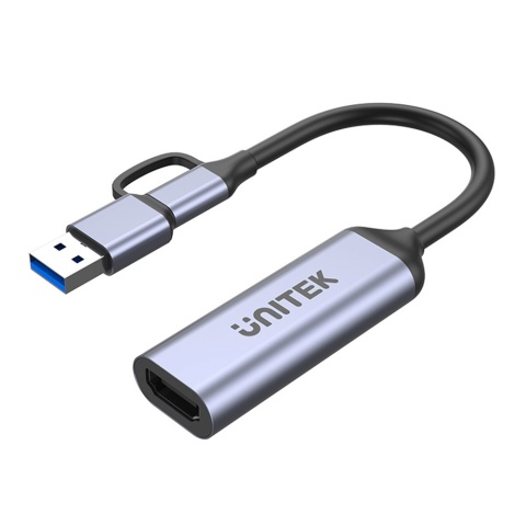 Unitek Grabber V1167A 4K HDMI na USB-C USB-A do streamingu wydajny