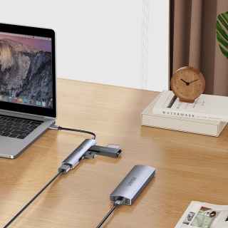 Unitek H1208B Hub USB C 4w1 1xUSB3 5Gbps 3xUSB2 alu kompaktowy