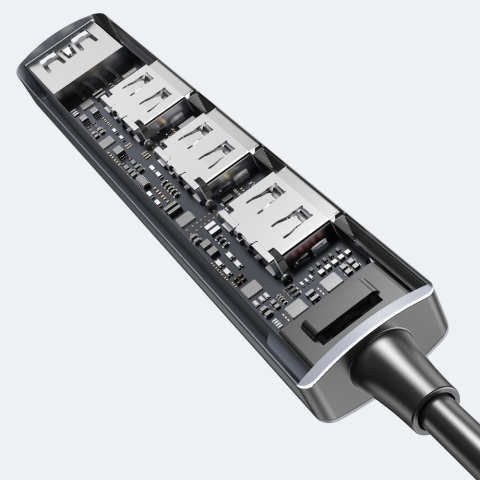 Unitek H1208B Hub USB C 4w1 1xUSB3 5Gbps 3xUSB2 alu kompaktowy