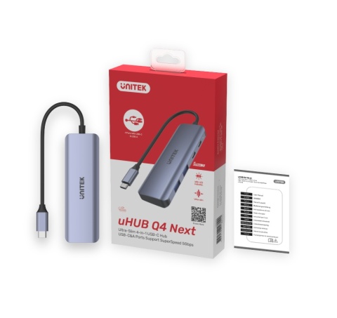 Unitek Hub USB-C 3.1 2x USB-A 2x USB-C 5Gbps