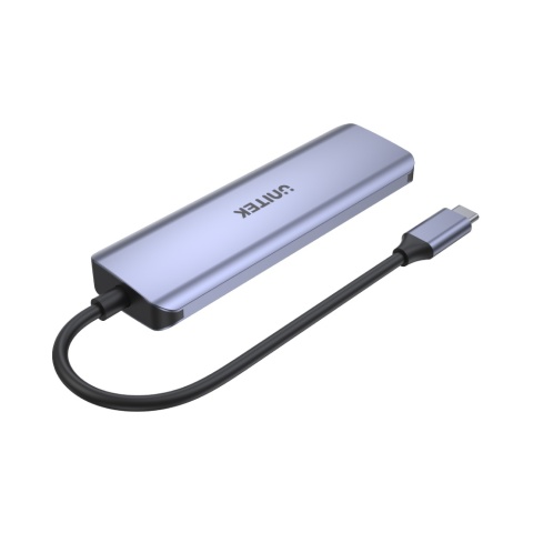 Unitek Hub USB C 3.1 4x USB C 5Gbps aluminiowy Space Grey kompaktowy lekki