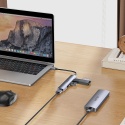 Unitek Hub USB H1208A 4 porty USB A 5 Gbps 3x USB 2.0 aluminiowy kompaktowy