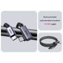 Unitek Kabel USB-C kątowy 90° 1m PD 100W nieplączący nylonowy