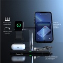 Unitek Ładowarka magnetyczna 3w1 iPhone 15W bezprzewodowa stacja ładująca