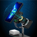 Unitek Ładowarka magnetyczna 3w1 iPhone 15W bezprzewodowa stacja ładująca