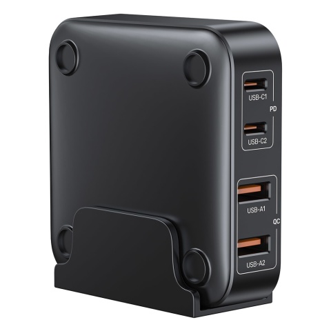 Unitek P1228ABK Ładowarka biurkowa GaN 70W 2xUSB-C 2xUSB-A szybka podróżna