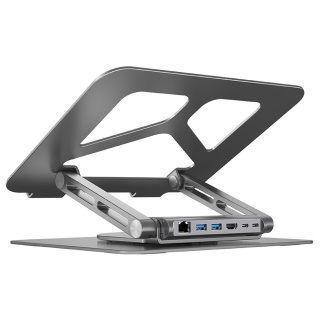 Unitek Podstawka pod laptop USB-C HDMI 4K PD 100W ergonomiczna z hubem