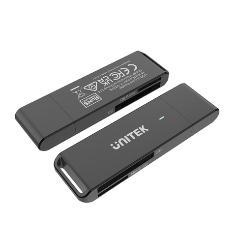 Unitek Y-9327A Czytnik kart SD microSD USB 3.0 szybki kompaktowy