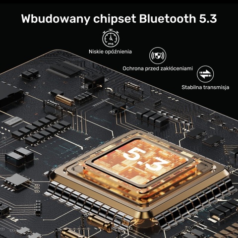 UNITEK B1111A01 Adapter Bluetooth 5.3 2w1 nadajnik odbiornik audio czarny