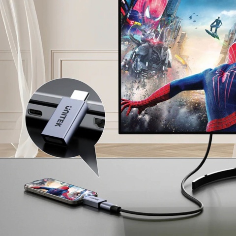 Unitek Adapter USB-C 40Gbps 240W 8K 60Hz wydajny